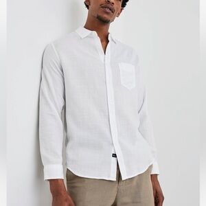 Rails XL Wyatt Button Down Shirt Cotton White